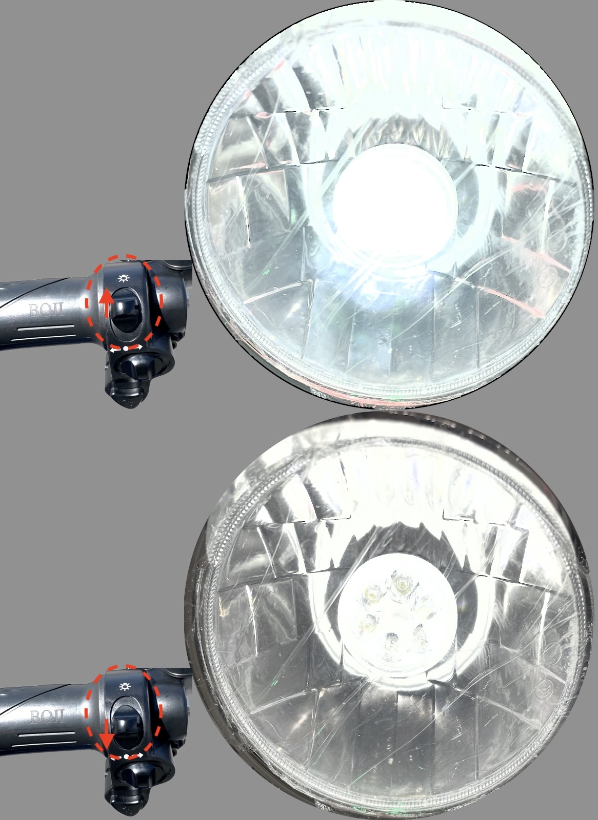 ライト切り替え