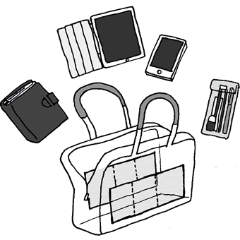 モバイルブリーフケース「THINK AERO」内ポケット図